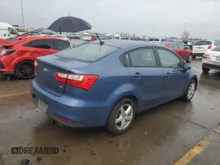 2016 Kia Rio LX with VIN KNADM4A36G6603898, listed as a Copart auction lot 86447884 with 197,857 mi miles and Clean Title. Bid and sale history available at carsss.com. Image 3.