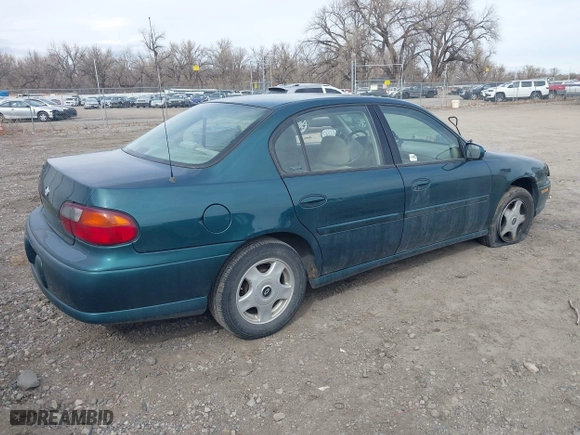 2001 Chevrolet Malibu LS with VIN 1G1NE52JX16228945, listed as a IAAI auction lot 41675329 with 160,550 mi miles. Bid and sale history available at carsss.com. Image 4.