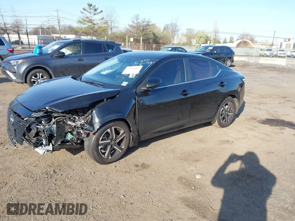 2024 Nissan Sentra SV with VIN 3N1AB8CV5RY231843, listed as a IAAI auction lot 42069460 with 11,619 mi miles and . Bid and sale history available at DreamBid. Image 2.