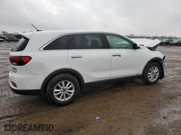 2019 Kia Sorento LX with VIN 5XYPGDA30KG480872, listed as a Copart auction lot 49615655 with Not Provided miles and Salvage Title. Bid and sale history available at DreamBid. Image 3.