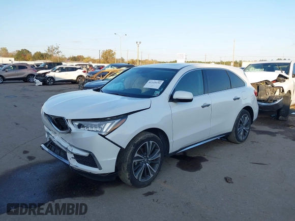 2020 Acura MDX w/Technology Pkg with VIN 5J8YD3H5XLL017482, listed as a IAAI auction lot 41119195 with 51,013 mi miles. Bid and sale history available at carsss.com. Image 17.