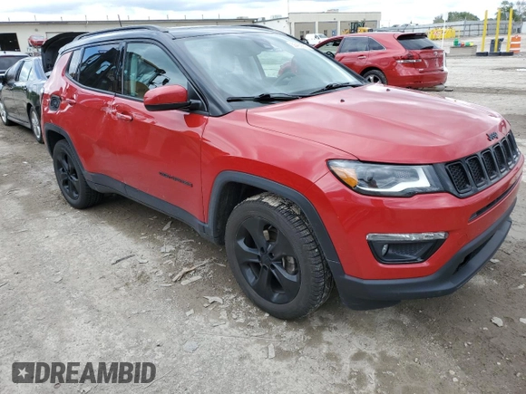 2018 Jeep Compass Altitude z VIN 3C4NJDBB5JT479268, wystawiony jako Copart lot #55450655 z przebiegiem 78 039 mil mil oraz Szkoda całkowita • Salvage title. Historia ofert i sprzedaży dostępna na DreamBid. Obrazek 4.