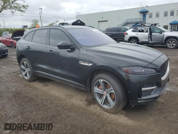 2017 Jaguar F-Pace 35t R-Sport with VIN SADCL2BV5HA051397, listed as a Copart auction lot 58474195 with 139,756 mi miles and Clean title. Bid and sale history available at DreamBid. Image 4.