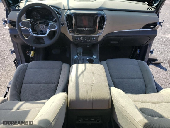 2022 Chevrolet Traverse LS with VIN 1GNERFKW0NJ185529, listed as a Copart auction lot 47858895 with 0 mi miles and Clean Title. Bid and sale history available at carsss.com. Image 8.