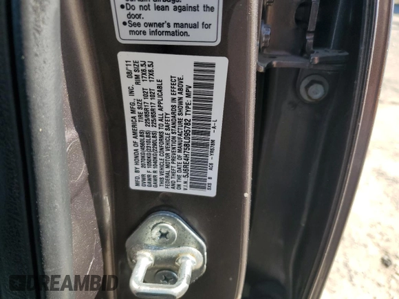 2011 Honda CR-V EX-L with VIN 5J6RE4H75BL095782, listed as a Copart auction lot 54903905 with 144,394 mi miles and Salvage Title. Bid and sale history available at carsss.com. Image 13.