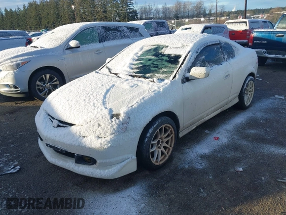 2003 Acura RSX with VIN JH4DC53843C021135, listed as a IAAI auction lot 41500972 with 189,469 mi miles. Bid and sale history available at carsss.com. Image 2.