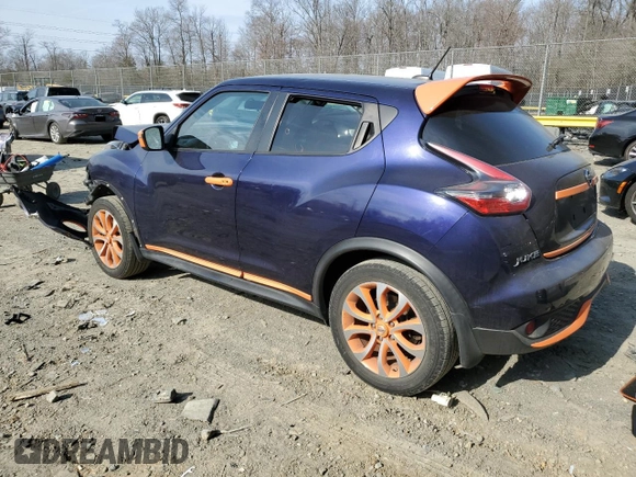 2015 Nissan Juke SV with VIN JN8AF5MV7FT550541, listed as a Copart auction lot 47573835 with 89,667 mi miles and Salvage Title. Bid and sale history available at DreamBid. Image 2.