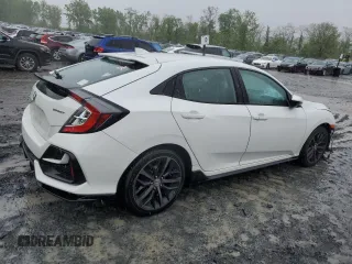 2021 Honda Civic Sport with VIN SHHFK7H49MU401573, listed as a Copart auction lot 56133445 with 90,280 mi miles and Salvage Title. Bid and sale history available at DreamBid. Image 3.