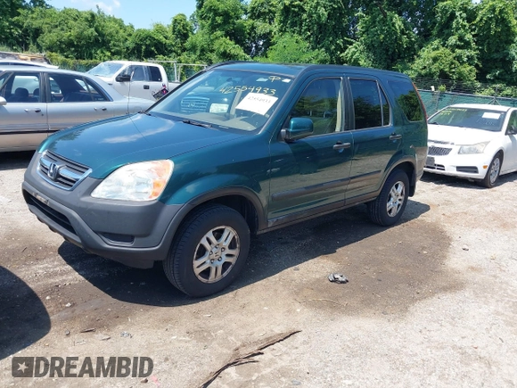 2002 Honda CR-V EX с VIN JHLRD78842C079577, выставлен на аукционе IAAI как лот 42554933 с пробегом 179 580 миль миль и . История ставок и продаж доступна на DreamBid. Изображение 2.