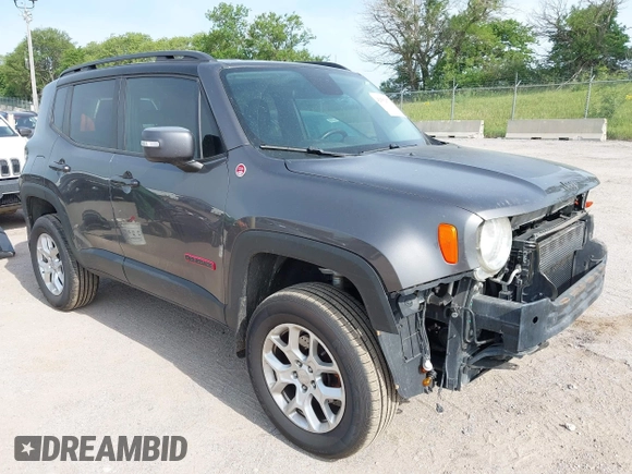 2016 Jeep Renegade Trailhawk with VIN ZACCJBCT4GPC67271, listed as a IAAI auction lot 42502673 with 122,097 mi miles and . Bid and sale history available at DreamBid. Image 1.