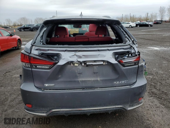 2021 Lexus RX with VIN 2T2YGMDA0MC058805, listed as a Copart auction lot 52268594 with 46,158 mi miles. Bid and sale history available at carsss.com. Image 6.