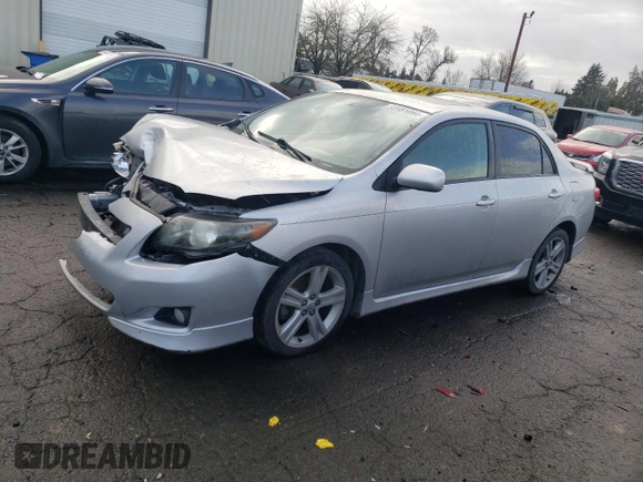 2009 Toyota Corolla XRS with VIN 1NXBE40E39Z004638, listed as a Copart auction lot 85931084 with 205,424 mi miles and Salvage Title. Bid and sale history available at carsss.com. Image 1.