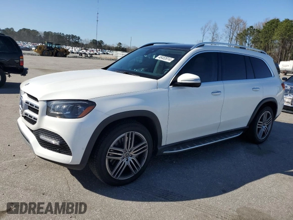2020 Mercedes-Benz GLS 450 with VIN 4JGFF5KE9LA172844, listed as a Copart auction lot 46453914 with 87,364 mi miles and . Bid and sale history available at DreamBid. Image 1.