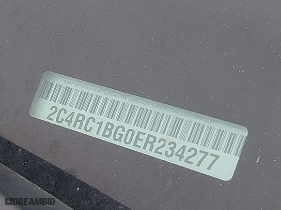 2014 Chrysler Town & Country Touring with VIN 2C4RC1BG0ER234277, listed as a IAAI auction lot 41441067 with 94,314 mi miles. Bid and sale history available at carsss.com. Image 17.