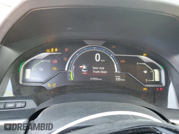 2019 Honda Clarity Plug-In Hybrid Touring with VIN JHMZC5F37KC007198, listed as a Copart auction lot 76953024 with 15,096 mi miles and Salvage Title. Bid and sale history available at carsss.com. Image 9.