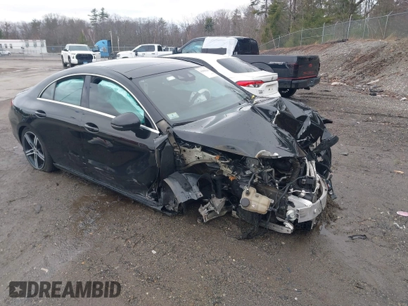 2020 Mercedes-Benz CLA 250 with VIN WDD5J4HB1LN023672, listed as a IAAI auction lot 41856141 with 68,103 mi miles and . Bid and sale history available at DreamBid. Image 1.