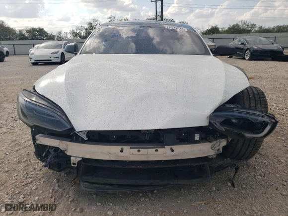 2023 Tesla Model S with VIN 5YJSA1E51PF518503, listed as a Copart auction lot 78571824 with 0 mi miles and Salvage Title. Bid and sale history available at carsss.com. Image 5.