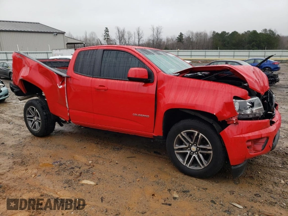 2020 Chevrolet Colorado 4WD Work Truck z VIN 1GCHTBEN1L1146805, wystawiony jako Copart lot #85055864 z przebiegiem 52 414 mil mil oraz Szkoda całkowita • Salvage title. Historia ofert i sprzedaży dostępna na DreamBid. Obrazek 4.