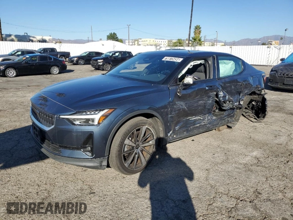 2021 Polestar 2 Launch Edition with VIN LPSED3KA6ML016587, listed as a Copart auction lot 79873454 with 0 mi miles and Salvage Title. Bid and sale history available at carsss.com. Image 1.