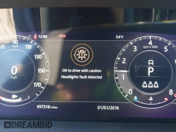2019 Land Rover Range Rover Sport Dynamic with VIN SALWR2RE3KA838717, listed as a IAAI auction lot 41854857 with 57,318 mi miles. Bid and sale history available at carsss.com. Image 7.