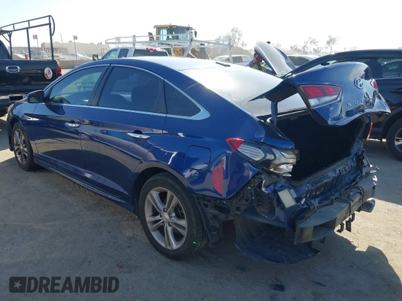 2018 Hyundai Sonata SEL with VIN 5NPE34AF1JH610095, listed as a IAAI auction lot 41692478 with 141,912 mi miles and . Bid and sale history available at carsss.com. Image 3.
