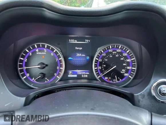 2017 Infiniti Q50 Signature Edition z VIN JN1EV7AR6HM841552, wystawiony jako Copart lot #59060765 z przebiegiem 106 595 mil mil oraz Czysty tytuł • Clean title. Historia ofert i sprzedaży dostępna na DreamBid. Obrazek 8.