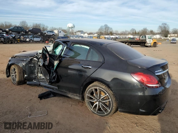 2021 Mercedes-Benz C 43 AMG z VIN W1KWF6EB7MR635522, wystawiony jako Copart lot #44159474 z przebiegiem Nie podano mil oraz . Historia ofert i sprzedaży dostępna na DreamBid. Obrazek 2.