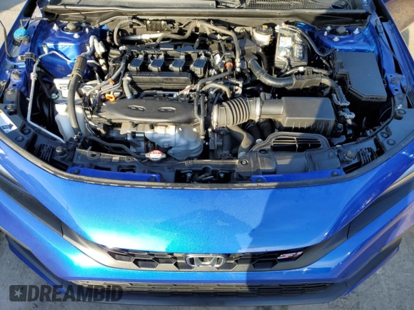2022 Honda Civic Si with VIN 2HGFE1E51NH471195, listed as a Copart auction lot 77808714 with 24,759 mi miles and Clean Title. Bid and sale history available at DreamBid. Image 11.