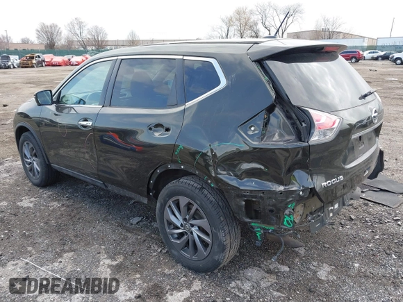 2016 Nissan Rogue SV with VIN 5N1AT2MV0GC856643, listed as a IAAI auction lot 41887299 with 174,382 mi miles and . Bid and sale history available at DreamBid. Image 3.