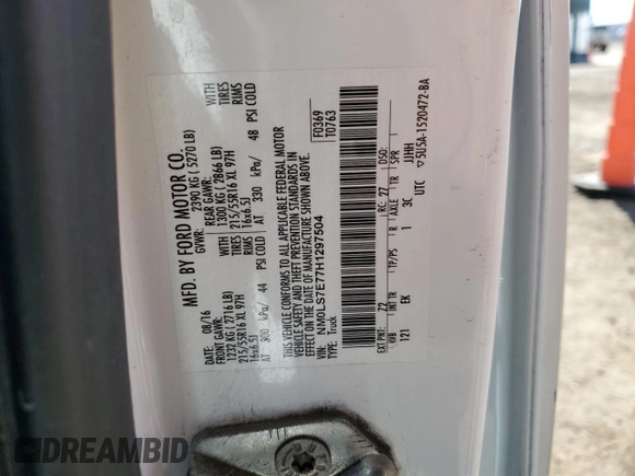 2017 Ford Transit Connect XL z VIN NM0LS7E77H1297504, wystawiony jako Copart lot #53889725 z przebiegiem 230 942 mil mil oraz Nie do naprawy • Non repairable. Historia ofert i sprzedaży dostępna na DreamBid. Obrazek 13.