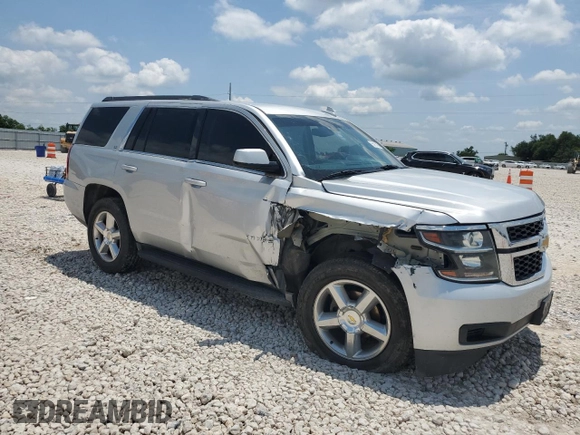 2015 Chevrolet Tahoe LS with VIN 1GNSCAKC9FR744608, listed as a Copart auction lot 55981395 with Not provided miles and Salvage title. Bid and sale history available at DreamBid. Image 4.