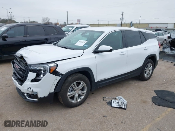 2024 GMC Terrain SLE with VIN 3GKALMEG3RL382747, listed as a IAAI auction lot 41568279 with 9,222 mi miles. Bid and sale history available at carsss.com. Image 17.