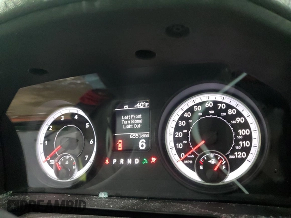 2013 Ram 1500 Express with VIN 3C6JR7AT7DG572736, listed as a Copart auction lot 45131975 with 65,518 mi miles and Salvage title. Bid and sale history available at DreamBid. Image 9.