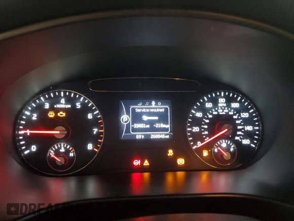 2016 Kia Sorento LX with VIN 5XYPG4A36GG186464, listed as a Copart auction lot 50927305 with 268,846 mi miles and Salvage Title. Bid and sale history available at carsss.com. Image 9.