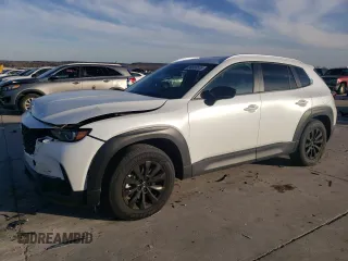 2025 Mazda CX-50 2.5 S Premium Package with VIN 7MMVABDM3SN326439, listed as a Copart auction lot 88588635 with 828 mi miles and Salvage Title. Bid and sale history available at carsss.com. Image 1.