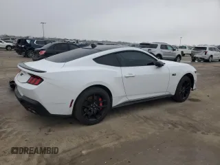 2024 Ford Mustang GT with VIN 1FA6P8CF9R5411164, listed as a Copart auction lot 43802615 with Not provided miles and Salvage title. Bid and sale history available at DreamBid. Image 3.