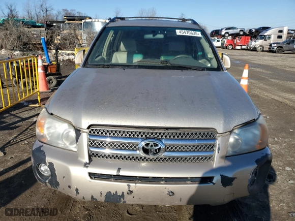 2007 Toyota Highlander Hybrid with VIN JTEHW21A970039065, listed as a Copart auction lot 45470635 with 223,983 mi miles and Non Repairable. Bid and sale history available at carsss.com. Image 5.