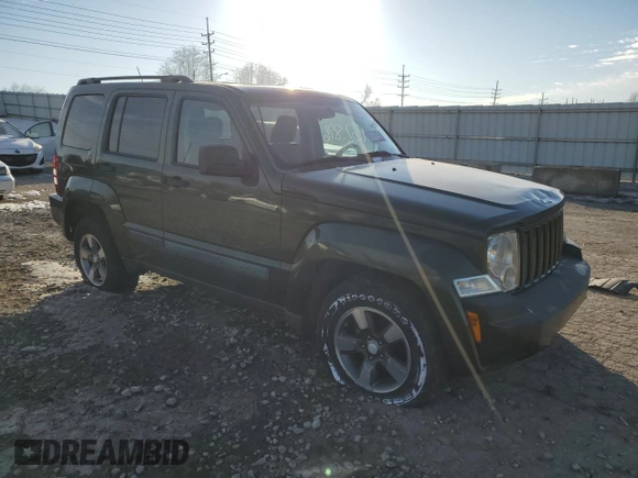 2008 Jeep Liberty Sport with VIN 1J8GN28K58W261546, listed as a Copart auction lot 42100085 with 162,876 mi miles and Non Repairable. Bid and sale history available at carsss.com. Image 4.