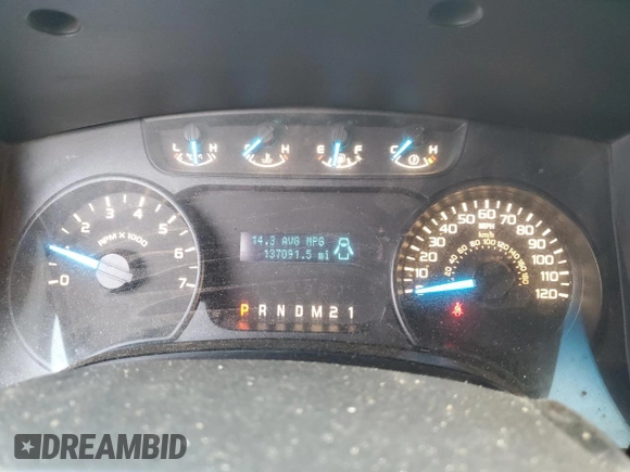 2014 Ford F-150 XL with VIN 1FTEX1CM1EKE98498, listed as a Copart auction lot 83595034 with 137,091 mi miles and Salvage title. Bid and sale history available at DreamBid. Image 9.