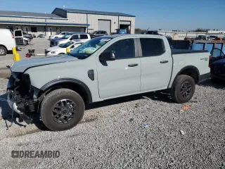 2024 Ford Ranger XLT with VIN 1FTER4HHXRLE20468, listed as a Copart auction lot 79519994 with 9,386 mi miles and Salvage title. Bid and sale history available at DreamBid. Image 1.