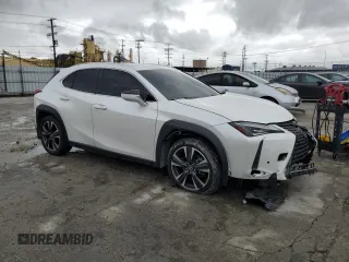 2021 Lexus UX 200 with VIN JTHX3JBHXM2040304, listed as a Copart auction lot 49006725 with 51,543 mi miles and Salvage title. Bid and sale history available at DreamBid. Image 4.