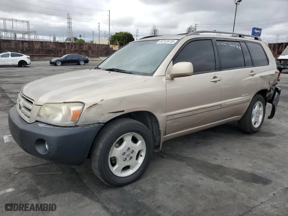 2006 Toyota Highlander w/3rd Row with VIN JTEEP21AX60172089, listed as a Copart auction lot 44143415 with 244,715 mi miles and Salvage Title. Bid and sale history available at carsss.com. Image 1.
