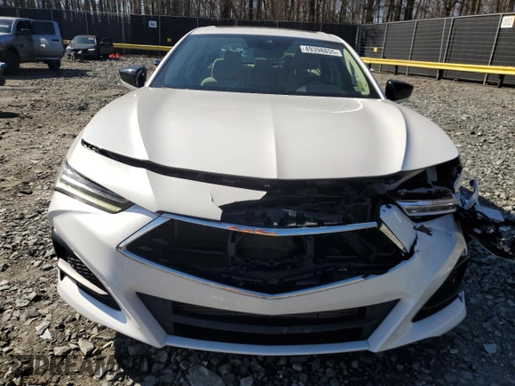 2021 Acura TLX Technology with VIN 19UUB5F48MA006715, listed as a Copart auction lot 49398855 with 47,730 mi miles and Salvage title. Bid and sale history available at DreamBid. Image 5.