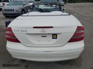 2004 Mercedes-Benz CLK-Class Cabriolet 3.2L with VIN WDBTK65G04T015892, listed as a Copart auction lot 74207654 with 0 mi miles and Salvage Title. Bid and sale history available at carsss.com. Image 6.