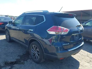 2016 Nissan Rogue SL with VIN 5N1AT2MT5GC856703, listed as a IAAI auction lot 42193522 with 126,953 mi miles. Bid and sale history available at carsss.com. Image 3.