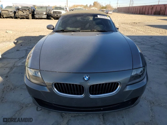 2008 BMW Z4 3.0i with VIN 4USBU33528LW75357, listed as a Copart auction lot 82056754 with NaN miles and Salvage Title. Bid and sale history available at carsss.com. Image 5.