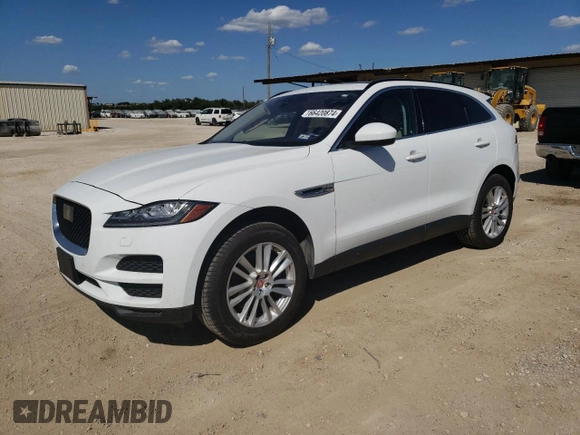 2019 Jaguar F-Pace 25t Prestige with VIN SADCK2GX8KA359314, listed as a Copart auction lot 66420874 with 90,383 mi miles and Salvage Title. Bid and sale history available at DreamBid. Image 1.
