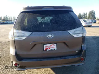 2015 Toyota Sienna SE with VIN 5TDXK3DC6FS644459, listed as a Copart auction lot 42600115 with 126,007 mi miles and Salvage Title. Bid and sale history available at carsss.com. Image 6.