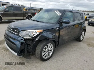 2019 Kia Soul + with VIN KNDJP3A58K7010202, listed as a Copart auction lot 49663845 with 56,645 mi miles and Salvage Title. Bid and sale history available at carsss.com. Image 1.