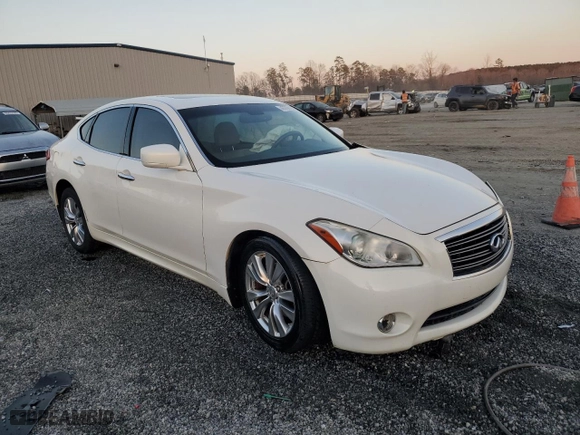 2012 Infiniti M37 with VIN JN1BY1AP3CM335661, listed as a Copart auction lot 46708105 with 170,314 mi miles and Salvage Title. Bid and sale history available at carsss.com. Image 4.